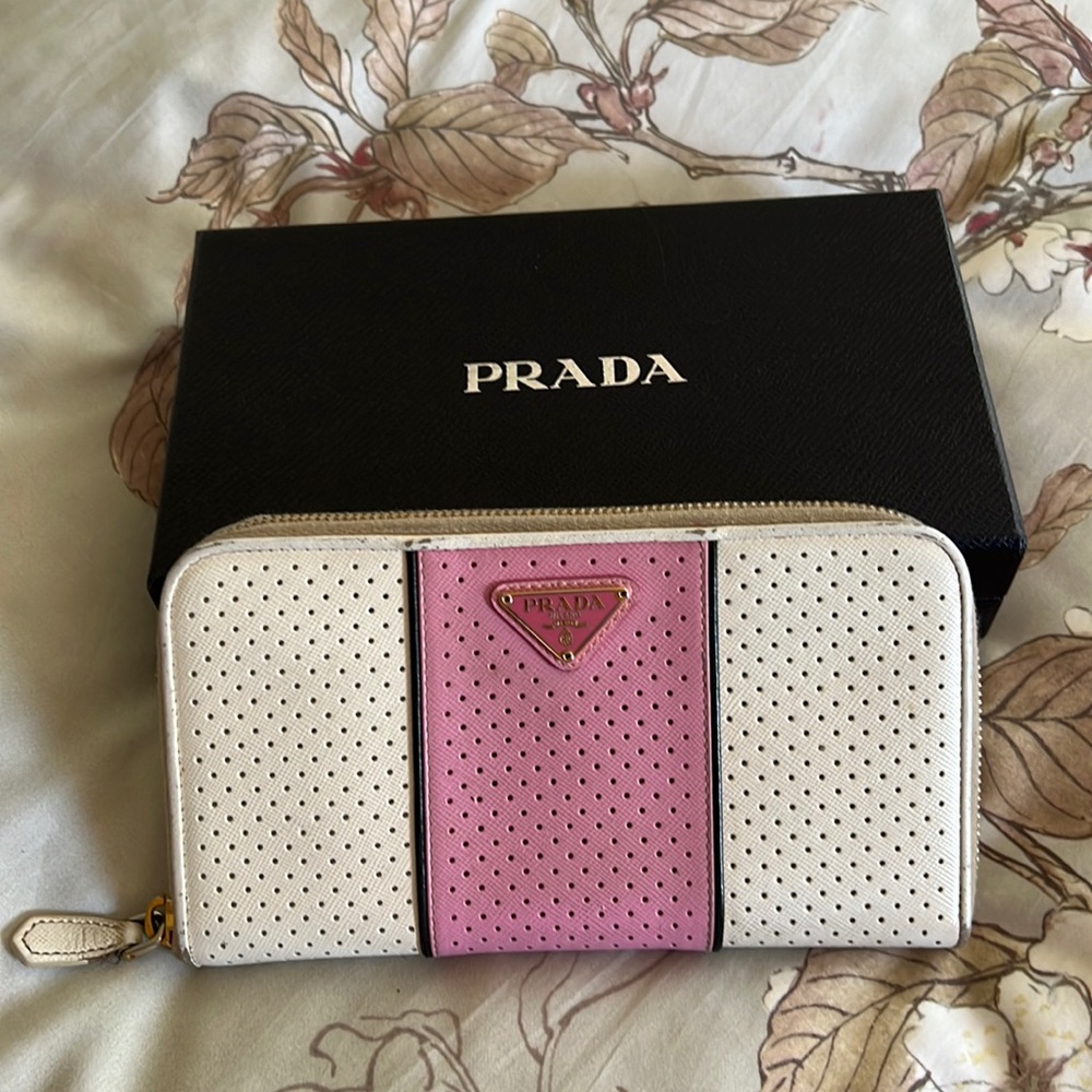 Prada Continental Wallet in fair condition